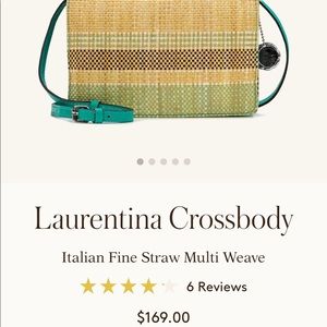 Priscilla Nash tan and blue crossbody